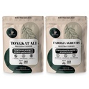 Jungle Powders Tongkat Ali Powder for Men 200: 1 Extract, Fadogia Agrestis Extract Powders for Men 50: 1 Koncentration 5oz Supplement