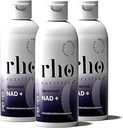 Rho Nutrition Liposomal NAD + - Flydende supplement designet til at hjælpe støtte Absorption - Aktiv form af NAD + Hjælper støtte Normal Cellular Sundhed, sund aldring, Energi Metabolisme & Vitality - 3 Pack