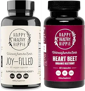 Happy Sund Hippie Rødbeder Superfood Capsules + Joy- Filled Mood Support Kosttilskud