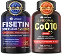 1Pack Liposomal Fisetin Softgels 1200mg + 1Pack Liposomal CoQ10-200mg Softgels