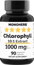 MONOHERB Chlorophyll Extract 1000 mg - 90 Vegetariske kapsler