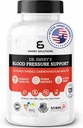 Dr. Emerys blodtrykssupport med Magnesium, Zink, D3- vitamin, & Kalium, Vegan- Godkendt, Sukkerfri, Formuleret af klinisk farmaceut, 120 kapsler, 30 dages forsyning