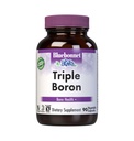 Bluebonnet Triple Boron 3 mg Trace Mineral Bone Support - Boron Supplement for mænd og kvinder med Citrate Aspartate & Glycinate - Vegan, Non- GMO - 90 Vegetarkapsler, 90 dages forsyning