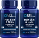 Life Extension Hår, Hud & Nails Collagen Plus Formel, 180 tabletter (pakke med 2)