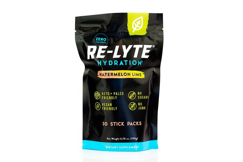 REDMOND Re- Lyte Hydration Electrolyte Powder Mix, Watermelon Lime (30 Stick Packs)