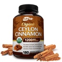 NutriFlair Organic Ceylon Cinnamon (100% Certificeret Organic Ceylon Cinnamon) 1200mg per servering, 180 kapsler - Joints, Inflammatorisk, Antioxidant