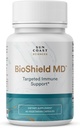 SUN COAST VIDENSKABER BioShield MD fra Premium Immunity Support med C-vitamin, D-vitamin, zink, for Focus, Klarhed, Joints Sund og Muscle Recovery (60 kapsler)