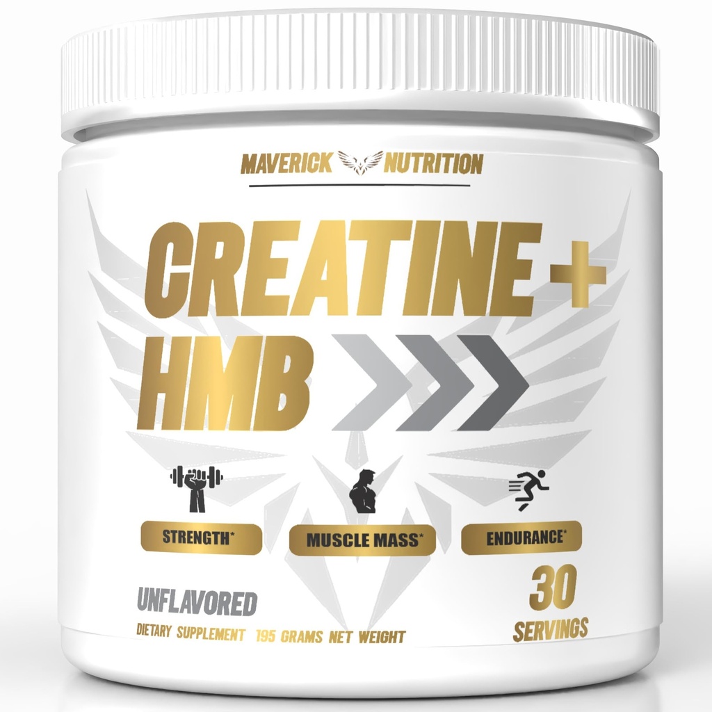 Creatin HMB - Creatin Powder for mænd - Creatin Powder - Creatin Supplement - Creatin for mænd - HMB Creatin - Creatin HMB Powder - Creatin - Creatin monohydrat - 30 Servering - Unflavored