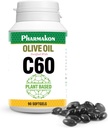 C60 Berigede oliekapsler, plantebaserede. (90 Tæl)
