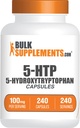 Bulkaddiments.com 5- HTP kapsler - 5- Hydroxytryptophan, Aminosyretilskud - Gluten Free, 1 Kapsel per servering, 240 Greve (pakke med 1)
