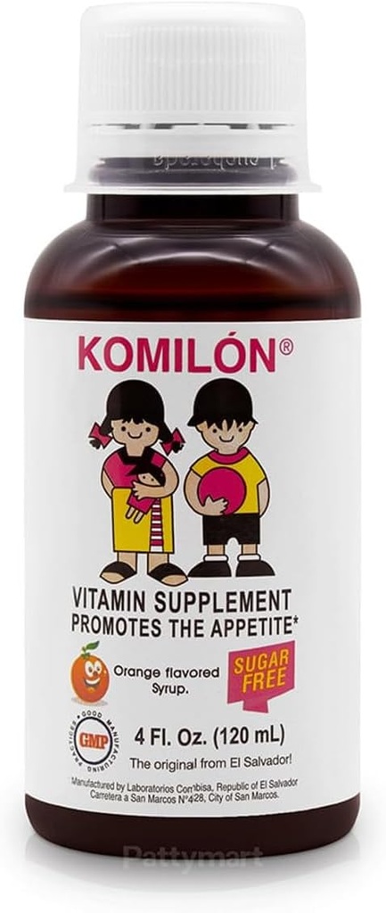 Komilón- Kosttilskud 4fl oz- Vitaminer og næringsstoffer para Estimula el apetito en los niños