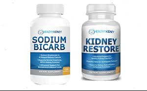 Kidney Restore & Sodium Bicarb 2-Pack Bundle for Kidney Cleansing & Supporting Normal Acid Levels