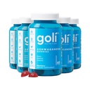 Goli Ashwagandha & D-vitamin Gummy - 300 Greve - Blandet berry, KSM- 66, Vegan, Plant Based, Non- GMO, Gluten- Free & Gelatine Free Relax. Gendan. Unwind, pakke med 5
