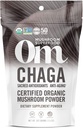 Om Mushroom Superfood Chaga Organic Mushroom Powder, 3.5 Ounce, 50 Servere, US Grown, Sacred Antioxidants & immunsupport, Superfood Mushroom Supplement