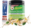 BCAA Powder Lemon Green Tea-Pre eller Post Workout, Muscle Recovery Drink med Aminosyrer + Electrolytes, 7,2g BCCA for mænd og kvinder -30 Servering + 10g Collagen Peptider