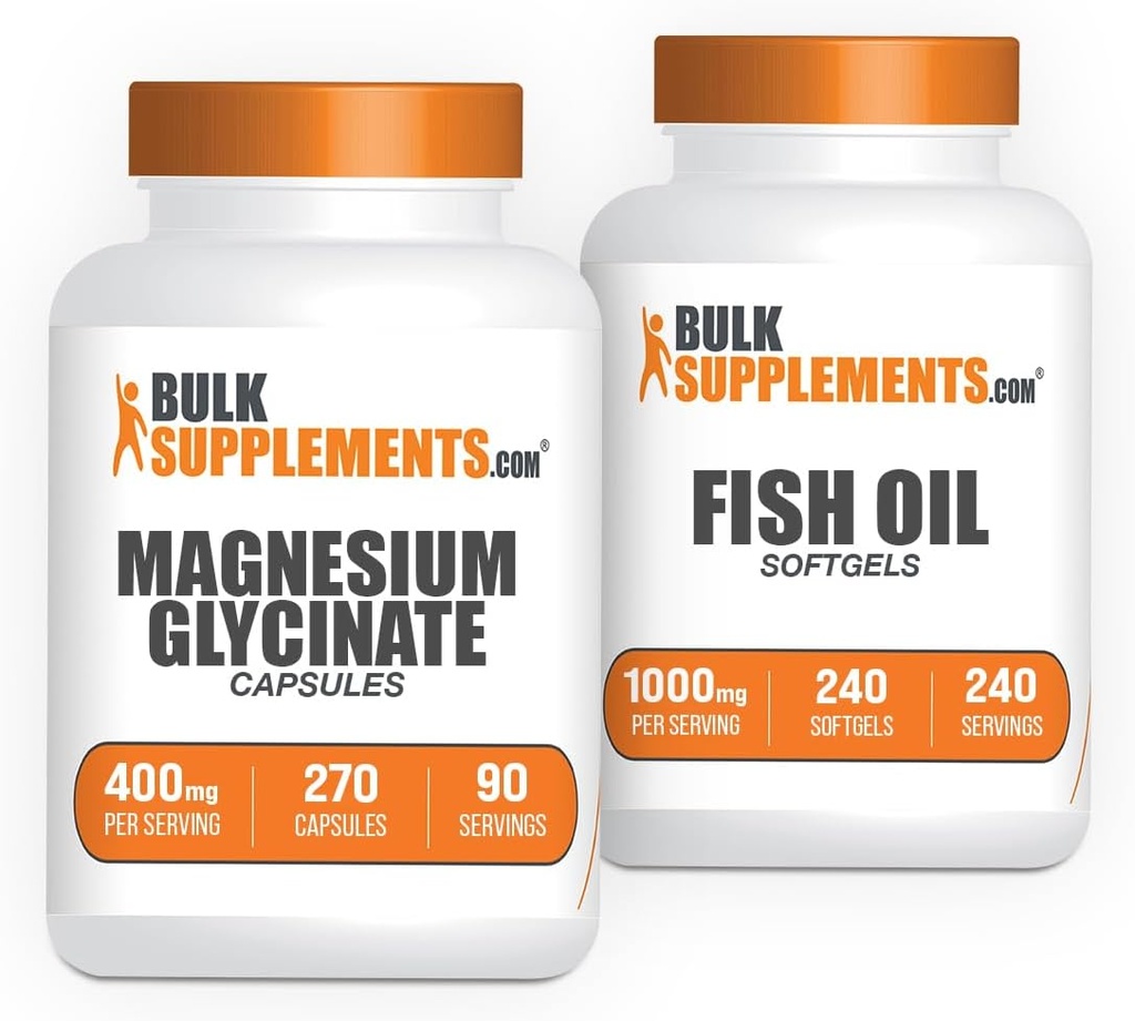 Magnesium Glycinat Capsules 240ct + Fish Oil Softgels 240ct Bundle