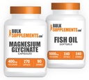 Magnesium Glycinat Capsules 240ct + Fish Oil Softgels 240ct Bundle