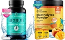 KEY NETRIENSER Hydration & Energy Electrolyte Bundle - Electrolyte Tablets & Tropical Peach Mango Multivitamin Powder, sukkerfri