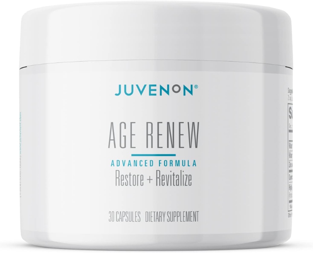 Juvenon Agerenew Beta Glucan Anti Aging Immunity Support, Beta Glucan med Zink Quercetin til immunforsvar Boost