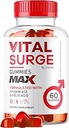 Vital Surge - Vital Surge for mænd Gummies, Vital Vita Surge Max Maks. styrke 1050 MG, VitalSurge Supplement Support Gummy Advanced Formel, Premium Vitamin Gomitas (60 Gummies)