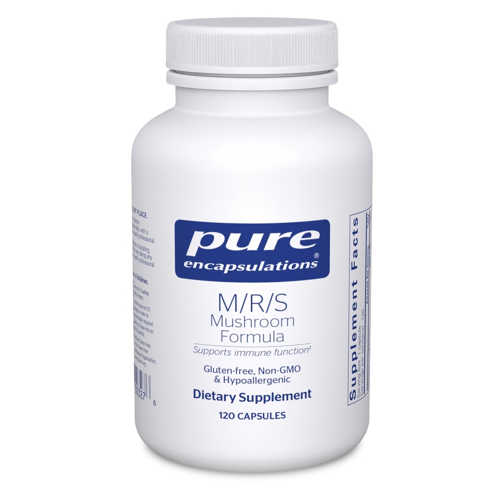 Pure indkapslinger M / R / S champignon Formel 124; Hypoallergent Supplement fremmer immunforsvar og giver Broad- Spectrum Fysiologisk Support