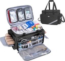 Trunab førstehjælpstaske Tom, Professional Medical Bag Emergency Responder Trauma Bag med Indre Dividers og Anti- Slip Bottom, Ideel til EMT, EMS, Paramedics