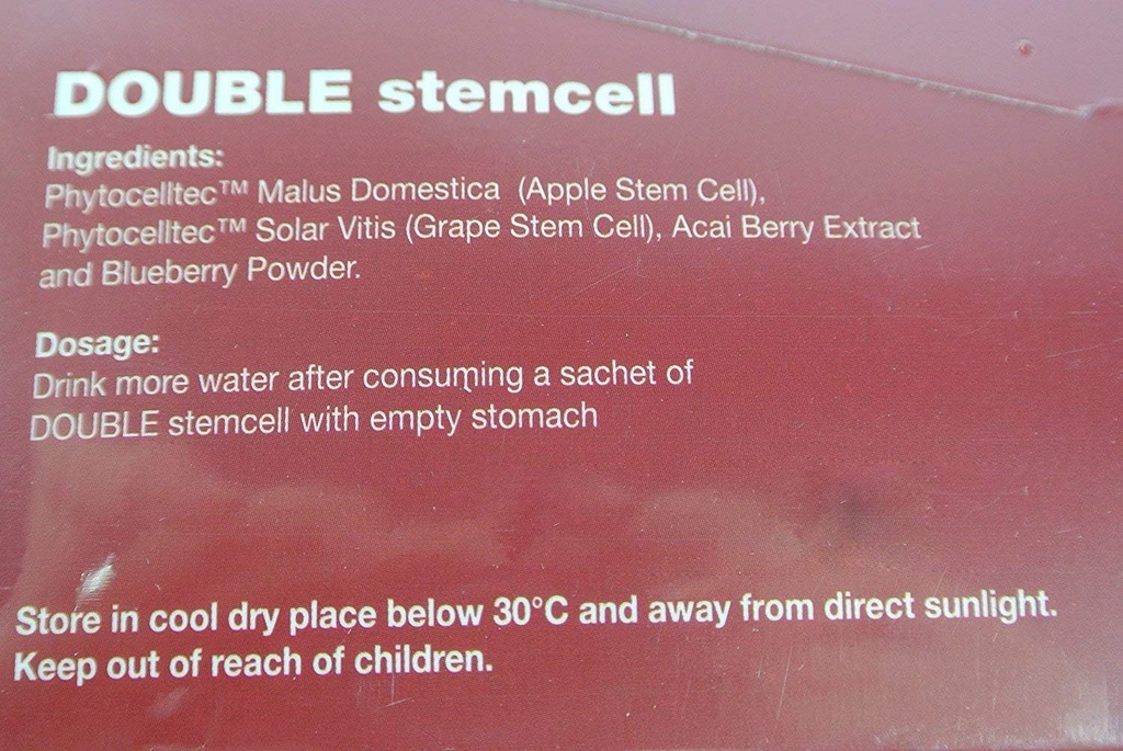 5 pakker af Swiss Quality Formel Phytoscience PhytoCellTec Apple Grape Dobbelt StemCell stamcelle anti aging (til US)
