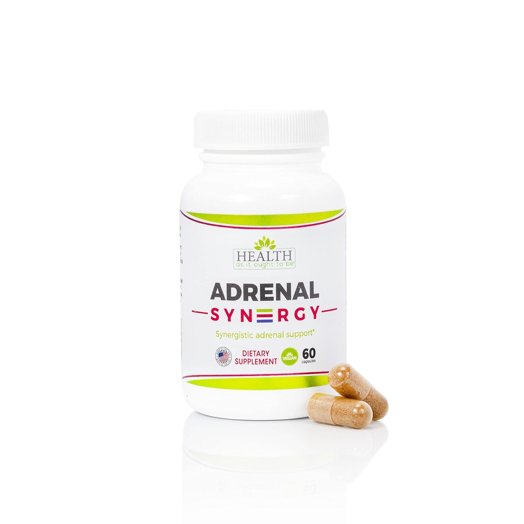 Sundhed, som det bør være binyrerne Syn3rgy Supplement; Læge Formulerede kapsler med Ashwagandha, Holy Basil, og Rhodiola; 60 Kapsler