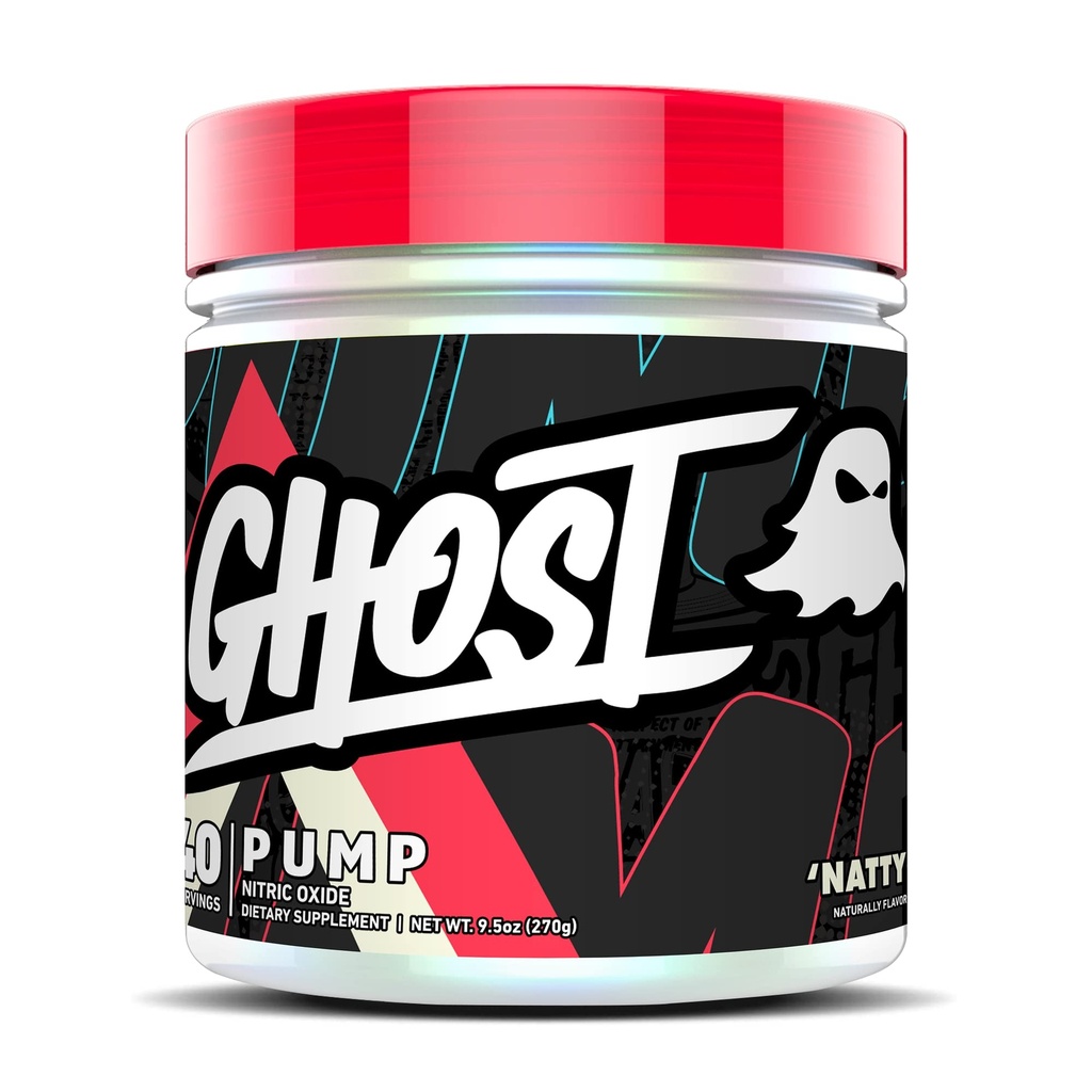 GHOST pumpe nitrogenoxid pulver, Natty - 40 Servere - Sukker & Stim- Gratis præ-workout kosttilskud - L-Citrullin, Arginin Nitrat & L-Glutathione - Soy & Gluten- Free, Vegan
