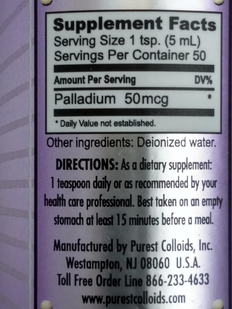MesoPalladium ™ 10 ppm Kolloid Palladium 250 ml / 8, 45 Oz