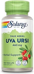 SOLARAY Uva Ursi Leaf 460 mg | Healthy Bladder, Kidney & Urinary Tract Function Support | Non-GMO | 100ct (Take 3 Daily)