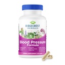 RidgeCrest Herbals Blood Pressure Herbal Formel, 12 urter, Poria Mushroom, Gastrodia, Gardenia, for Heart, Vaskulære, cirkulering sundhed (60 Greve (pakke med 1))