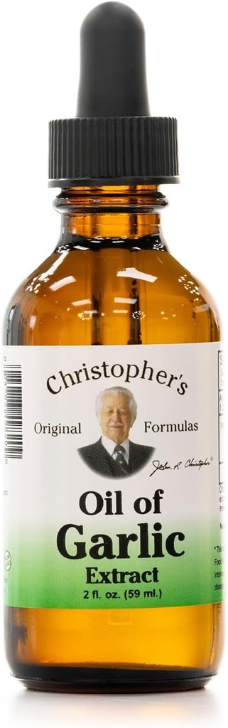 Christopher 's Original Formulas Oil of hvidløg ekstrakt 2 Ounces - Pakke af 1 - Premium Herbal supplement - Cold- Pressed & Pure Liquid hvidløg olie Name 124; Alsatile Anvendelse