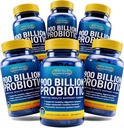 Nutrition Essentials Probiotic Dietary Supplement + Probiotics for Women and Men with Lactase Enzyme + Nootropic Brain Support Supplement