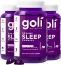 Goli Dreamy Sleep Gummy - 180 Greve - Melatonin, D-vitamin, Magnesium og Lemon Balm Extract - Gelatinfri, Glutenfri, Vegan & Non- GMO