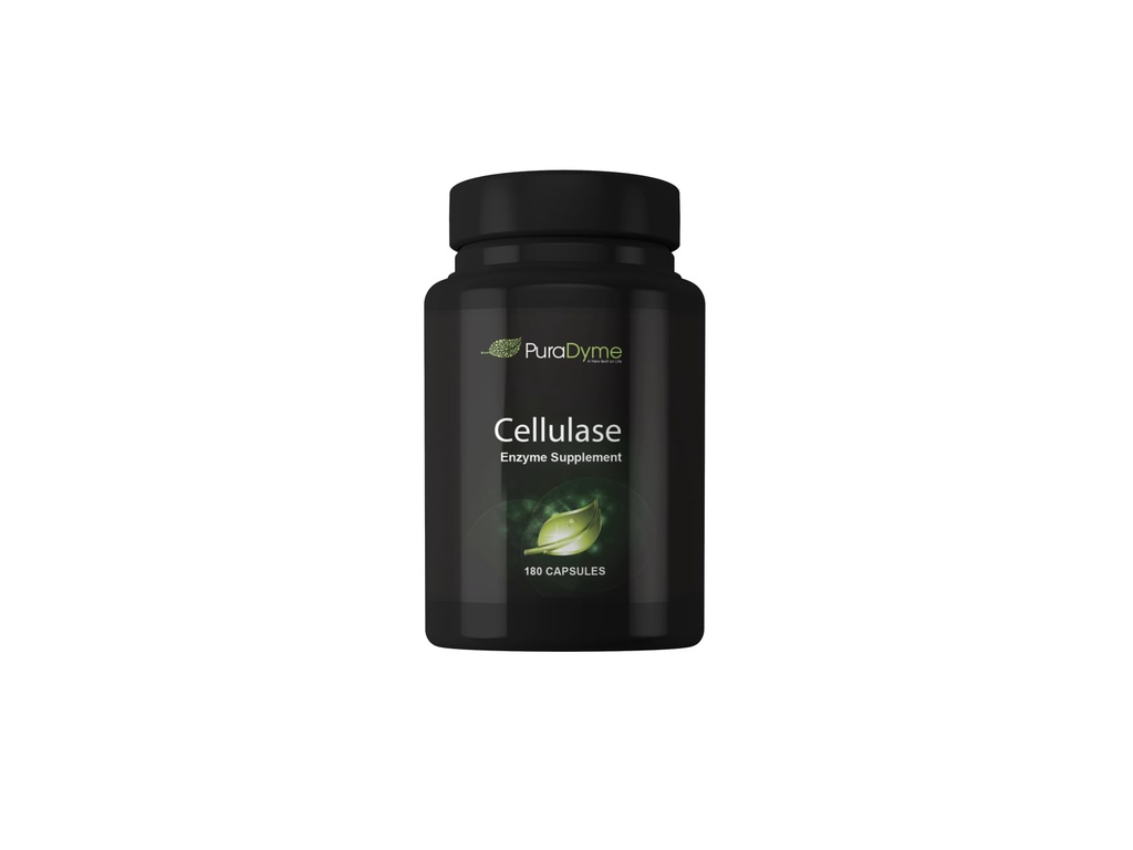 PuraDyme - Cellulase Enzyme supplement, understøtter fordøjelsessygdomme, 180 kapsler