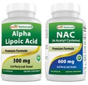 Bedste Naturals Alpha Lipoinsyre 300 mg & NAC 600 mg