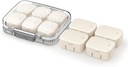 Ultra lille rejse Pill Organizer til purse, 10 Tiny Detachable Indre bokse, lufttæt Vitamin Case Holder med farve klistermærker, Compact & Portable Cute Medicine Container til tillæg (AP)