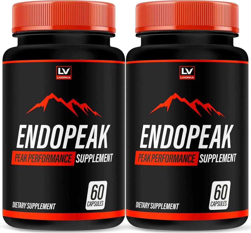 LIVORKA (2 Pack) Endopeak - Endopeak for mænd, Endopeak piller, Endopeak kapsler, Endopeak mandlige ydeevne, Endopeak supplement, Endopeak anmeldelser, Endopeak mandlige piller, 120 kapsler til 2 Måneder