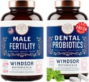 WINDSOR BOTANICALS Mand Fertilitet supplement og oral probiotika til frisk ånde - Herre sundhed bundle