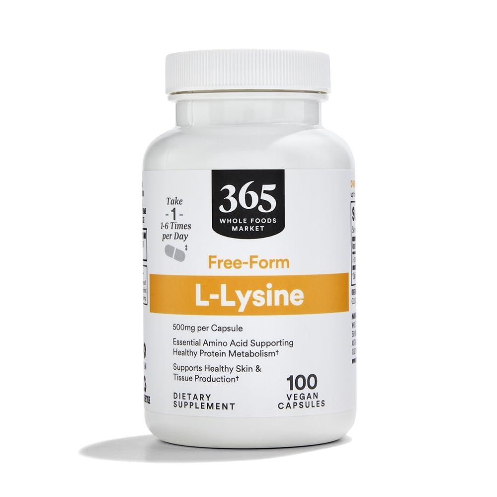365 af Whole Foods Market, L- Lysin 500mg, 100 Greve