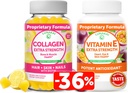 Lunakai Collagen og E-vitamin Gummies Bundle - Ikke-GMO Anti Aging Kosttilskud til mænd og kvinder - Natural Gummy med C-vitamin & 250 mg Natural VIT E