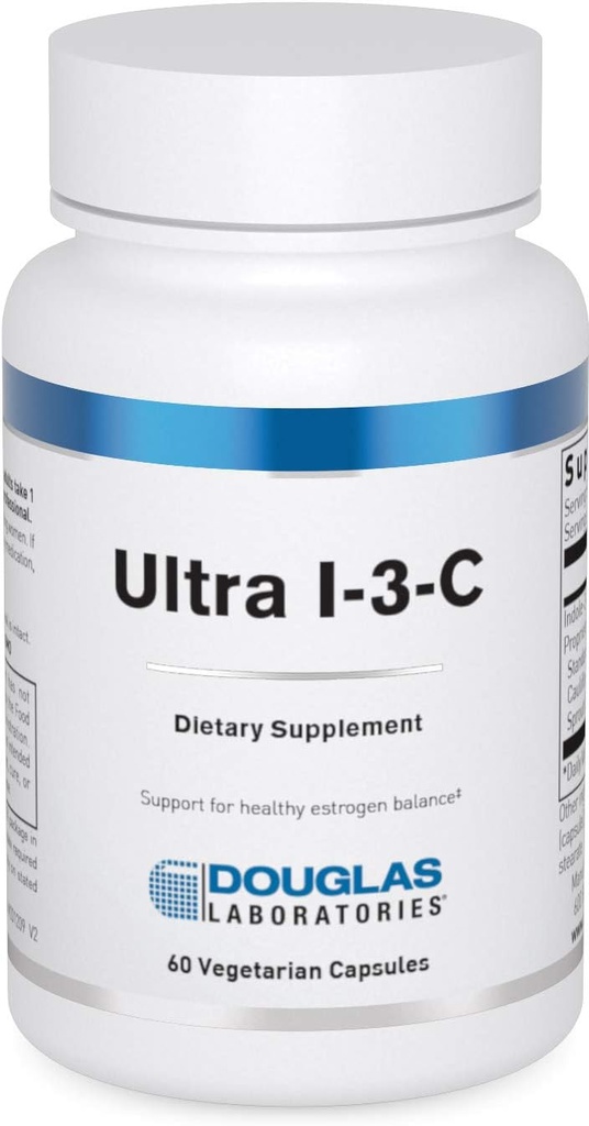 Douglas Laboratories Ultra I- 3- C - 124; Indole- 3- Carbinol er en proprietær blanding af Cruciferous Grøntsager - 124; 60 kapsler