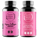 Happy Sund Hippie Vaginal Probiotika til kvinder & Vegansk Collagen Builder Collagen piller
