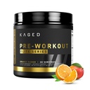 Kaged Pre Workout Elite Powder | Orange Mango | Pre-Workout with Creatine, Beta Alanine, L-Citrulline, BCAAs | 388 mg Organic Caffeine | Pre Supplements for Men & Women | 20 Servings