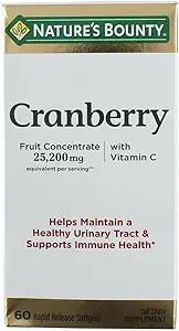Nature 's Bounty Cranberry Dietary Supplement 60 Soft Gels (pakke med 3)
