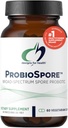 Design for Health ProbioSpore - Kraftfuld Sporebaseret Probiotisk, Soil- Based Probiotika Supplement - Hylde Stabil Gut + immunstøtte, Non- GMO + Dairy Free (60 kapsler)