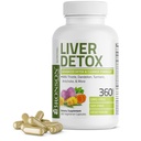 Bronson lever Detox Advanced Detox & Cleansing Formel understøtter sundhed lever funktion med mælk tidsel, Mælkebøtte, Mælkebøtte, gurkemeje, Artichoke Leaf & mere, non-GMO, 360 vegetariske kapsler