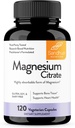 Sandhu 's Magnesium Citrate Meget Absorbable Gluten, Soy Diary Free Ingen Fillers 120 Vegetariske Kapsler