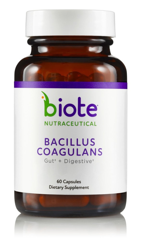 Biote Nutracatives - Bacillus COAGULANS - Gut + fordøjelsesmiddel (60 kapsler)